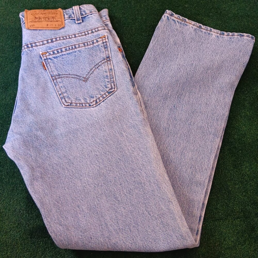 Vintage Levi's 517 Orange Tab Made in USA Straight Leg Jeans